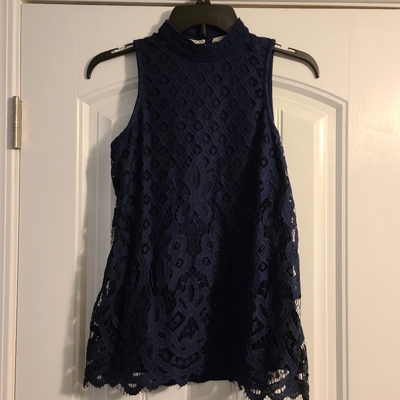 Rewind Lace High Neck Tank - Picture 1 of 2